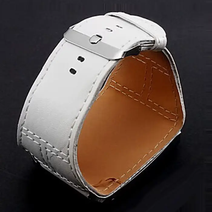 Montre-bracelet carrée à quartz pour femme large bracelet cuir élégante mode décontracté occasions spéciales femmes