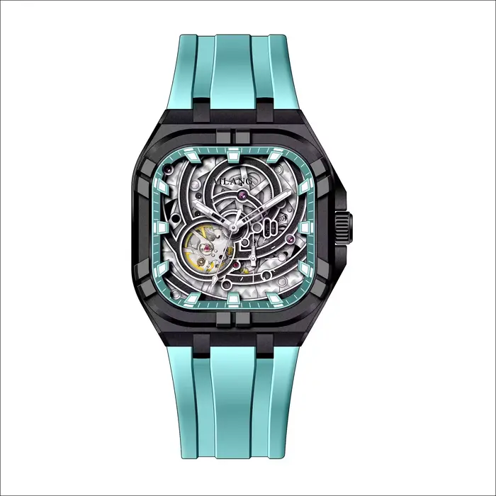 Montre mécanique automatique à tourbillon squelette unique AILANG de haute qualité, personnalisée, n