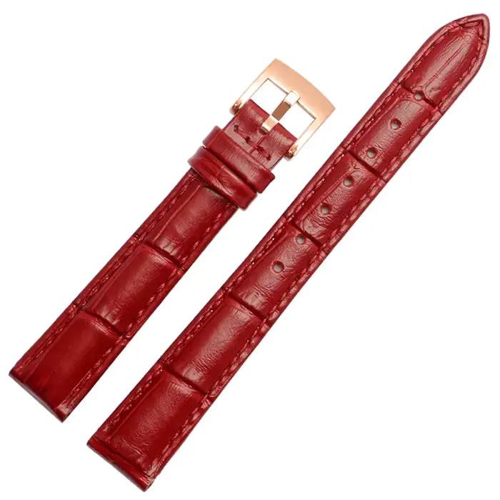 Bracelet de montre en cuir véritable avec fermoir pin pour montres traditionnelles femmes styles variés occasions spéciales