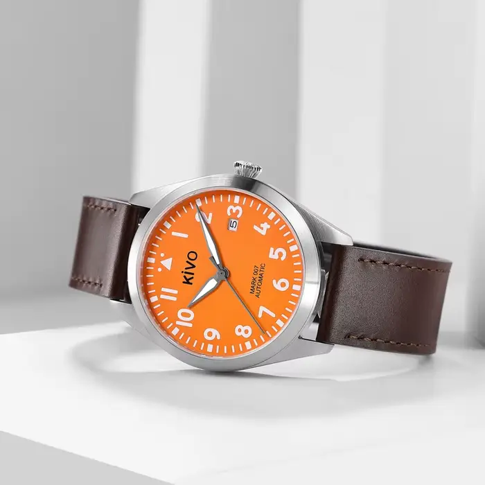 Montre automatique pilote d'aviateur suisse