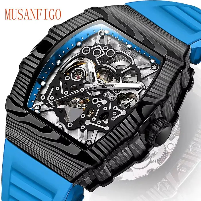 TING ANFIGO-Montre Mécanique Luxueuse Entièrement existent pour Homme