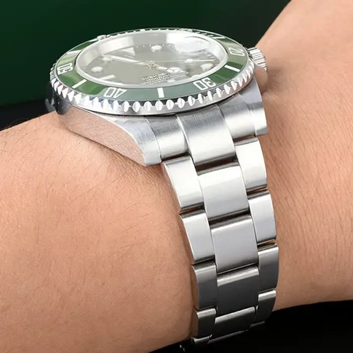 Bracelet de montre en acier inoxydable massif 904L