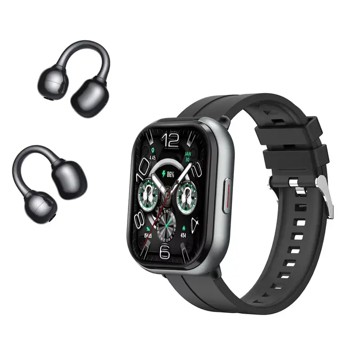 Montre intelligente écouteur D12 TWS 2 en 1 sans fil Bluetooth appel casque lecture de musique Sport