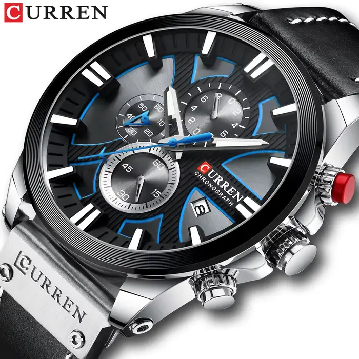 Nouveau CURREN hommes montres mode Quartz