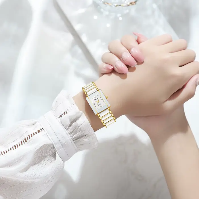 CHENXI 104A montres de Couple de luxe étanche relojes para damas montre-bracelet pour femme et homme bracelet en céramique simulée cadeau