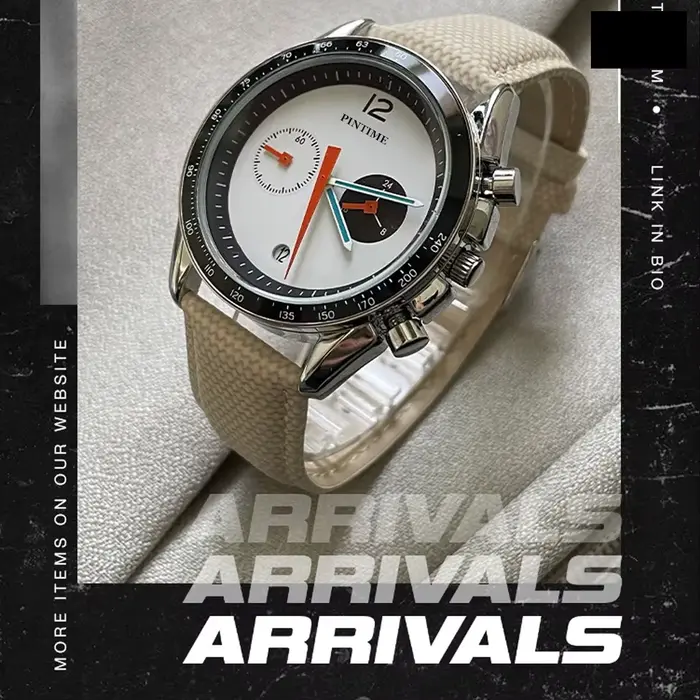 PINTIME montres hommes élégant haut de gamme homme de luxe mouvement automatique Quartz mécanique poignet