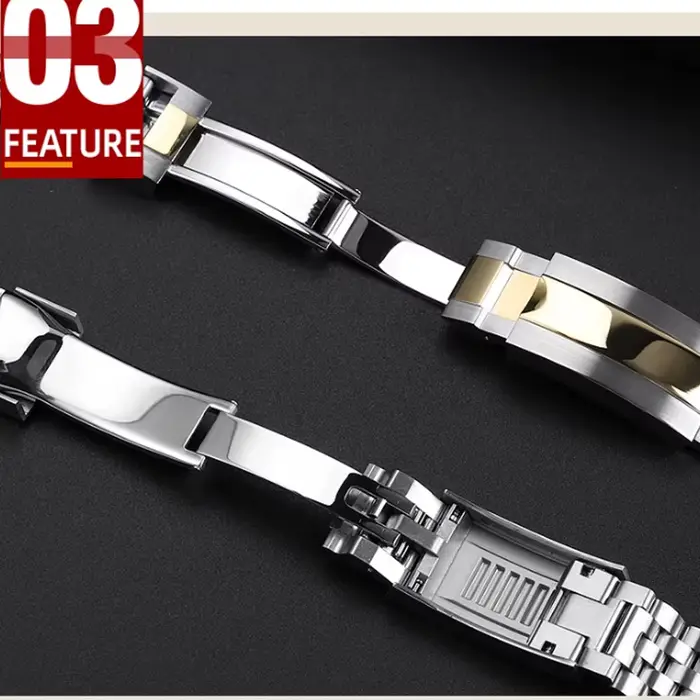 Bracelet de montre Jubilee à extrémités courbes 21 mm 22 mm pour Tudor Black Bay 41 mm M7941A cadran rouge