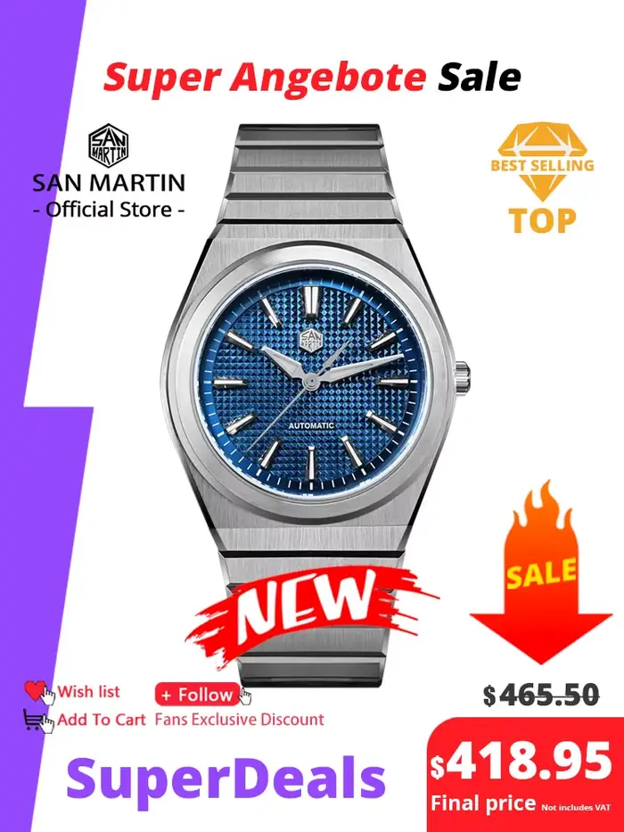 San Martin – montre de sport de luxe pour hommes