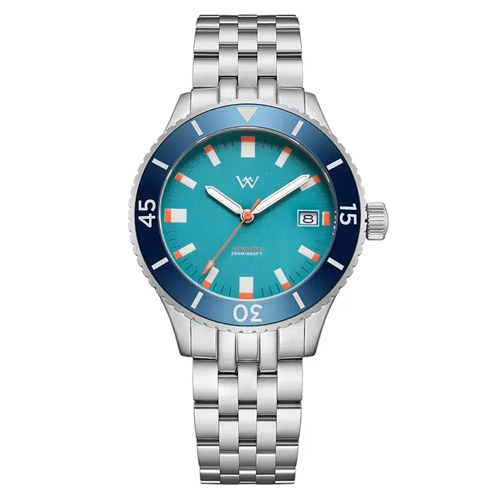 Montre mécanique automatique WM Watch 2565 pour hommes, saphir avec revêtement AR, résistant à l'eau