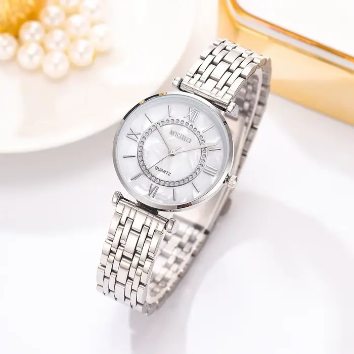 Luxe cristal femmes Bracelet montres haut de gamme mode diamant dames Montre à Quartz en acier Femme Montre-Bracelet