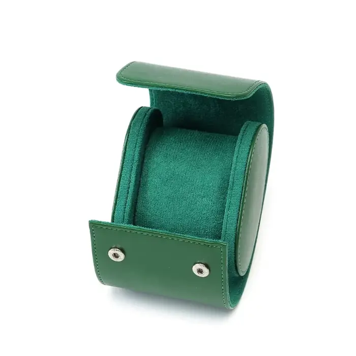 Boîte à bijoux en rouleau de cuir PU pour hommes et femmes, étui de montre de voyage, vitrine de mon