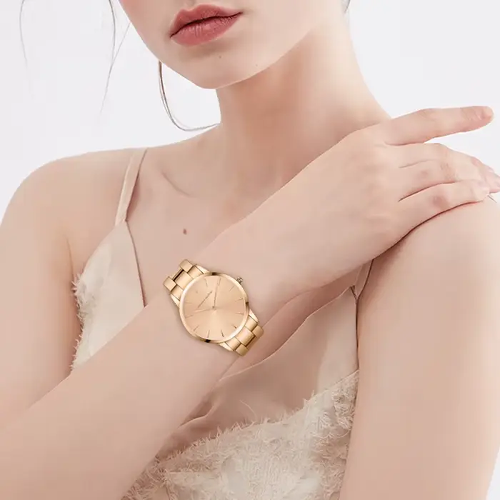 2021 nouvelle montre femmes montres ensemble haut de gamme de luxe or étanche Quartz montre-bracelet dames horloge mode