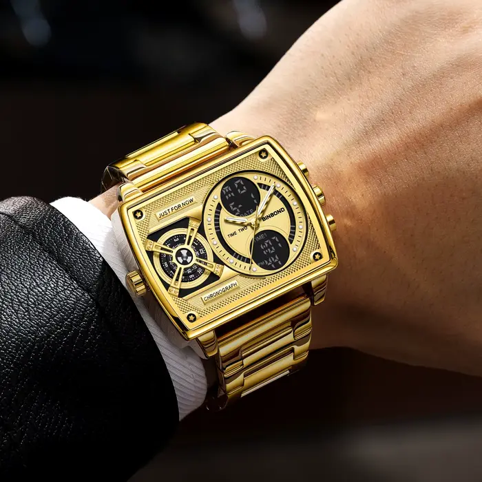 Montres à quartz précises multifonctions BINBOND pour hommes