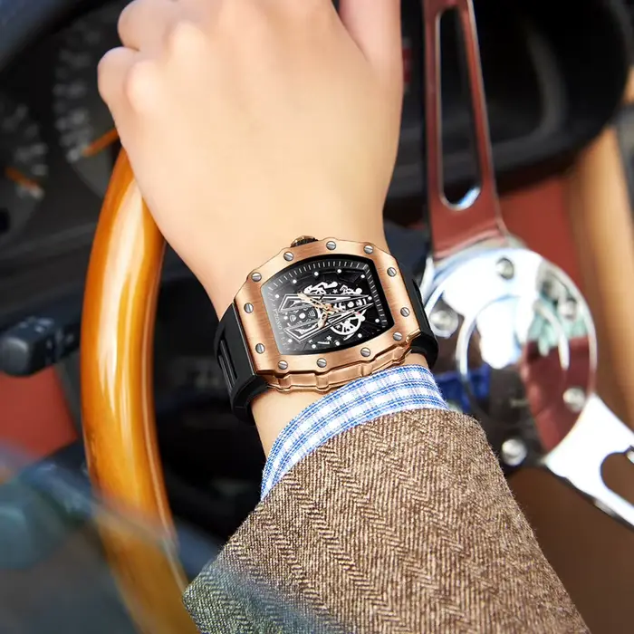 ONOLA marque hommes montres horloge 2021 mode sport décontracté Unique Quartz luxe montre carrée