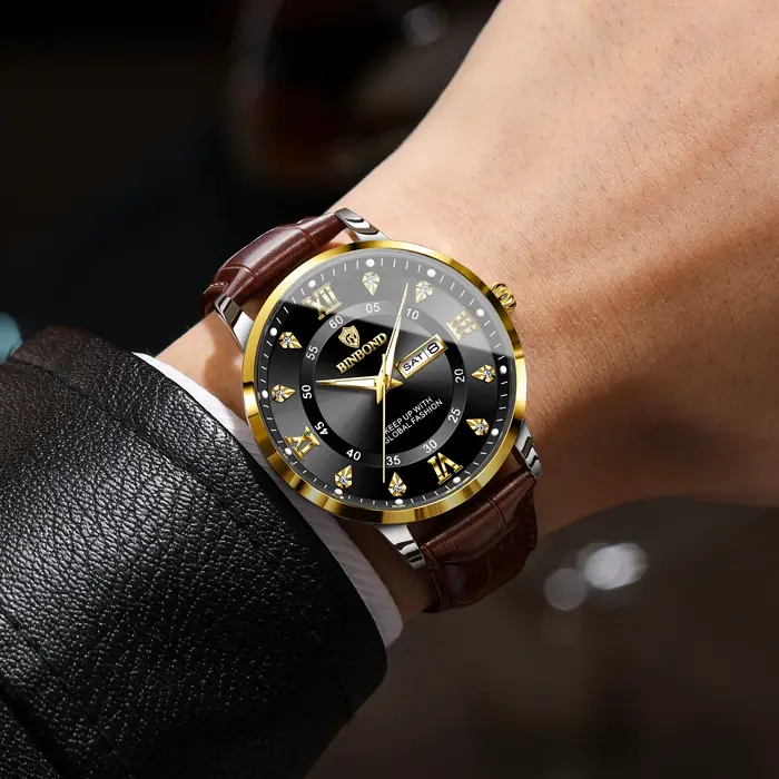 Montres à quartz BINBOND pour hommes