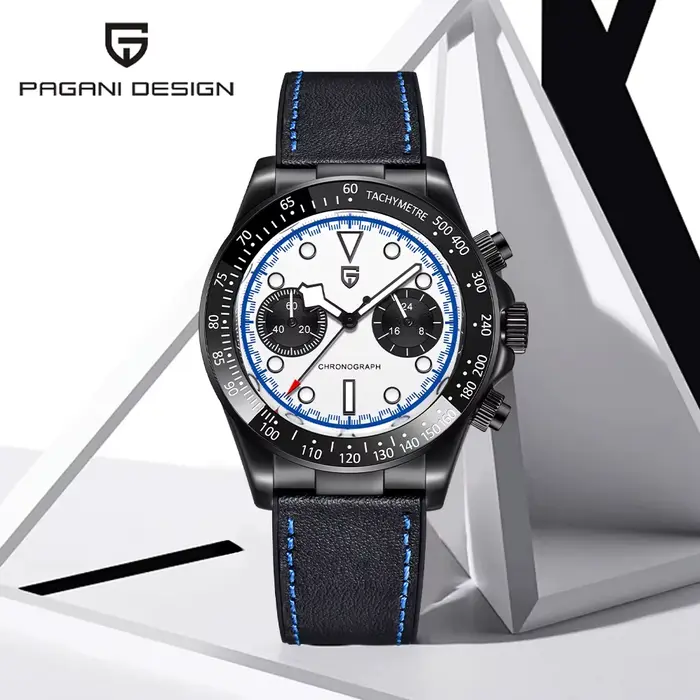 Montre à quartz Pagani Design Panda pour homme