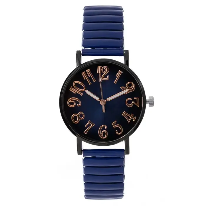 Montre à Quartz numérique bleue pour femmes