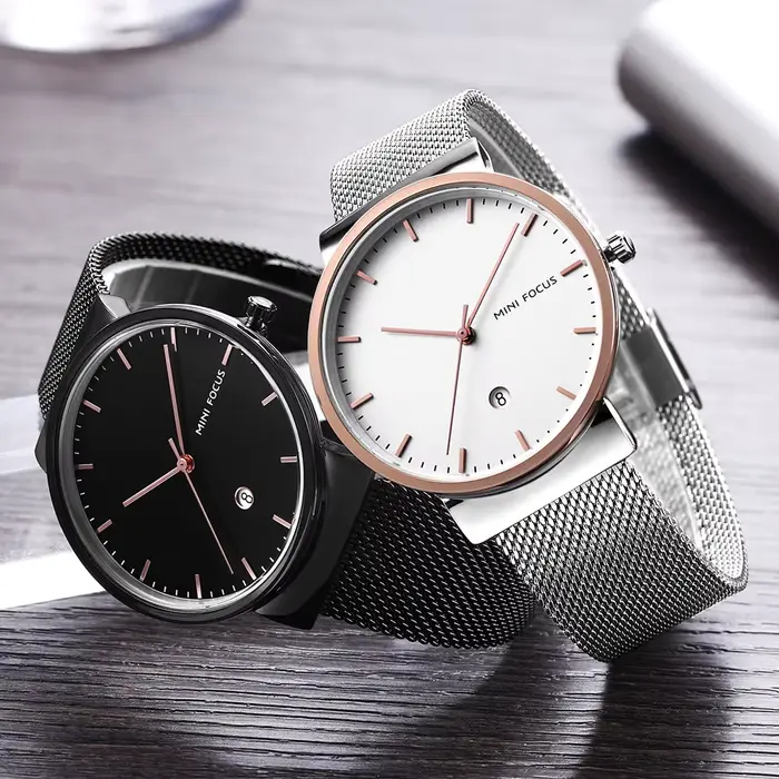 Nouvelle montre de mode homme haute qualité luxe acier inoxydable étanche classique quartz montre-bracelet homme grand cadran