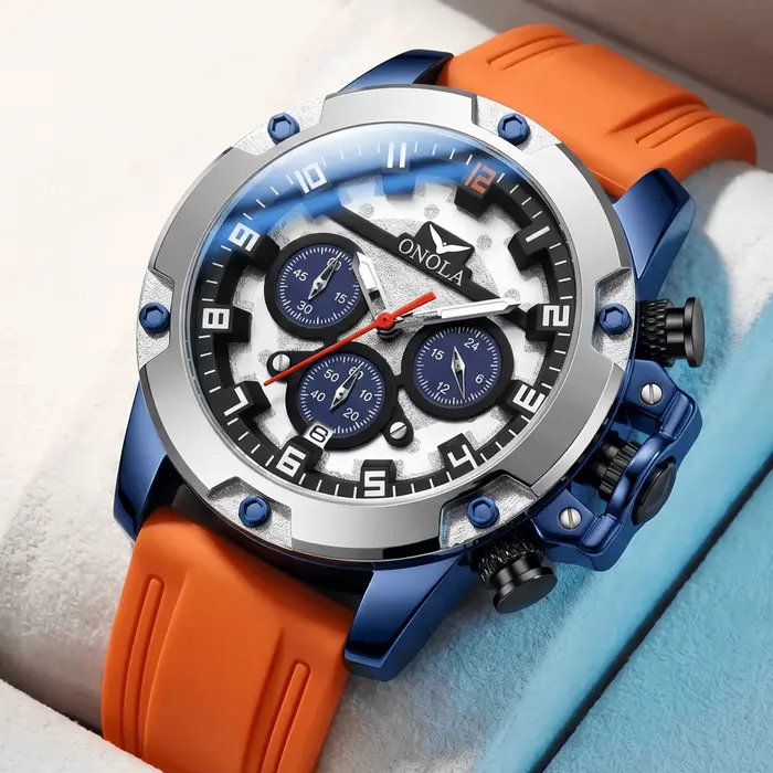 Mode montre pour hommes marque ONOLA luxe multifonctionnel lumineux Quartz