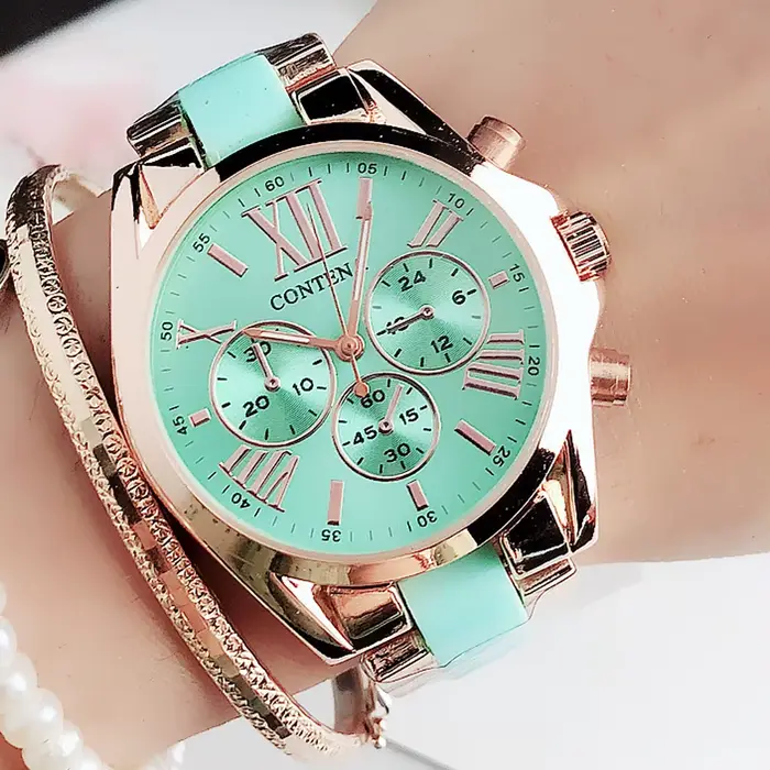 Nouvelle montre femmes en acier inoxydable montres en céramique dames
