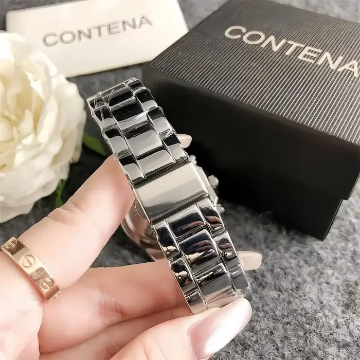 Montre femme TINUORA en acier inoxydable quartz élégante pour femmes occasions spéciales style luxueux