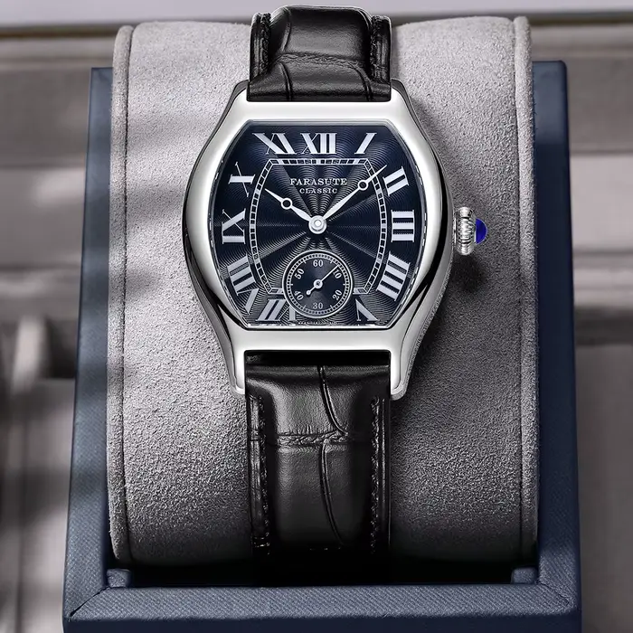 Montres mécaniques manuelles personnalisées FARASUTE 36 mm rétro Hangzhou