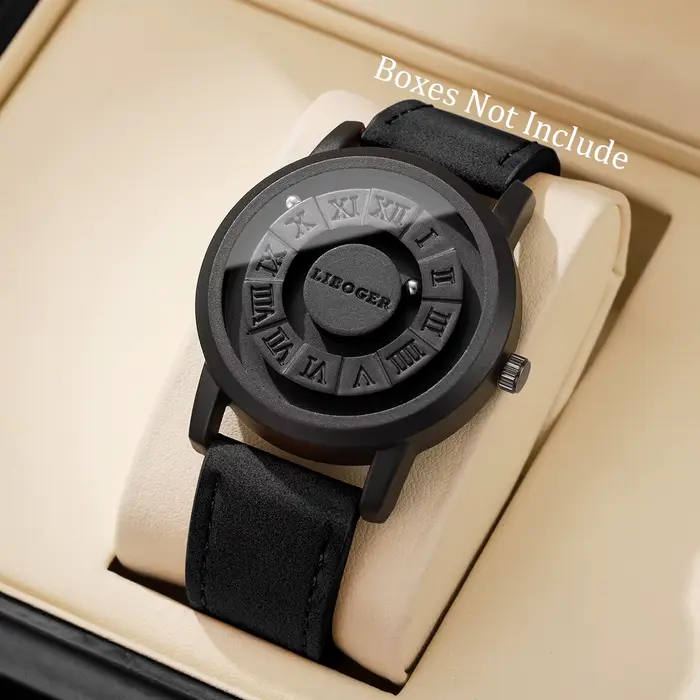 Mode Suspension magnétique hommes montres sport décontracté Roma cadran