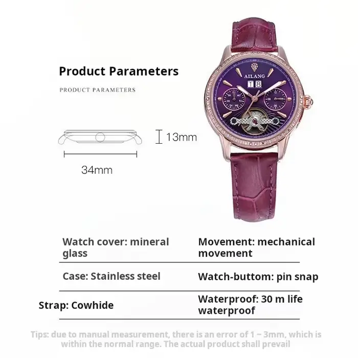 Montre automatique élégante pour femme AILANG Diamond