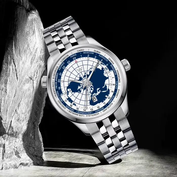 Montre mécanique automatique WM Watch World Time pour hommes
