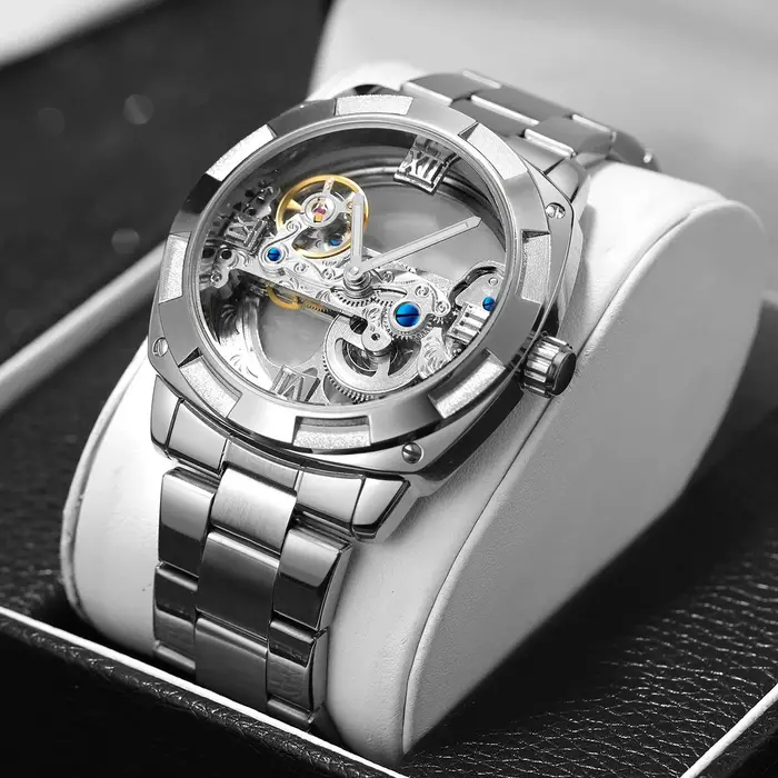 Seton Tourbillon-Montre mécanique étanche pour homme