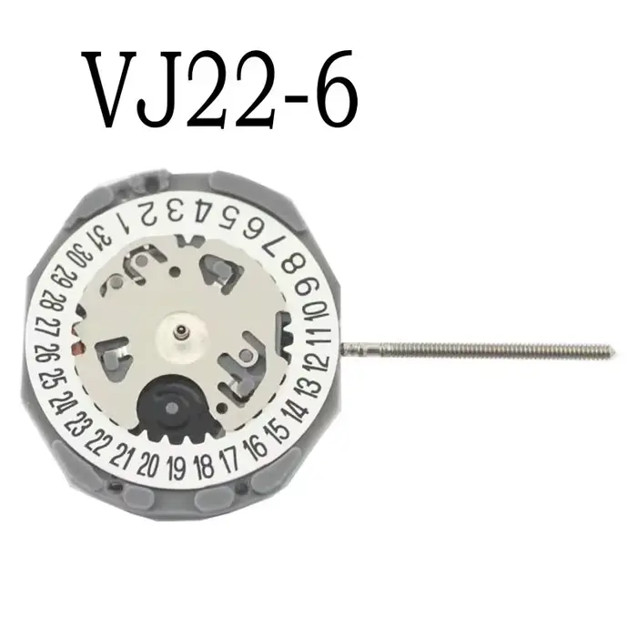 Remplacement de montre à mouvement à quartz, accessoires de montre, date 6 heures, VJ22, VJ22B