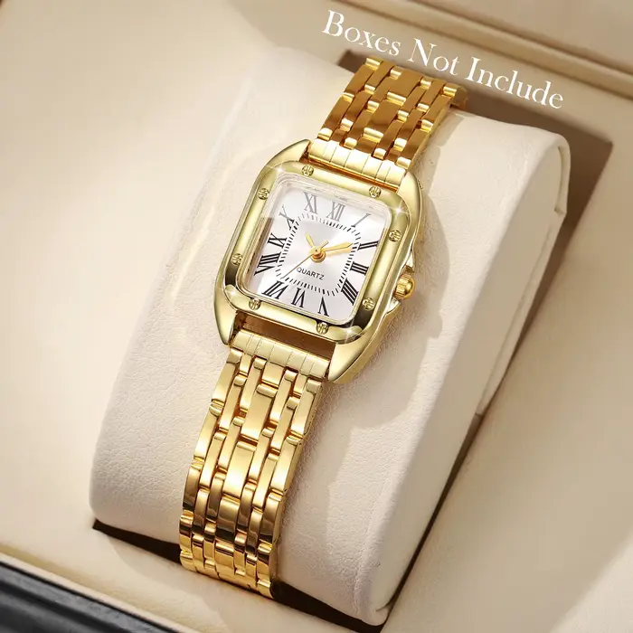 Montre à Quartz carrée de luxe pour femmes