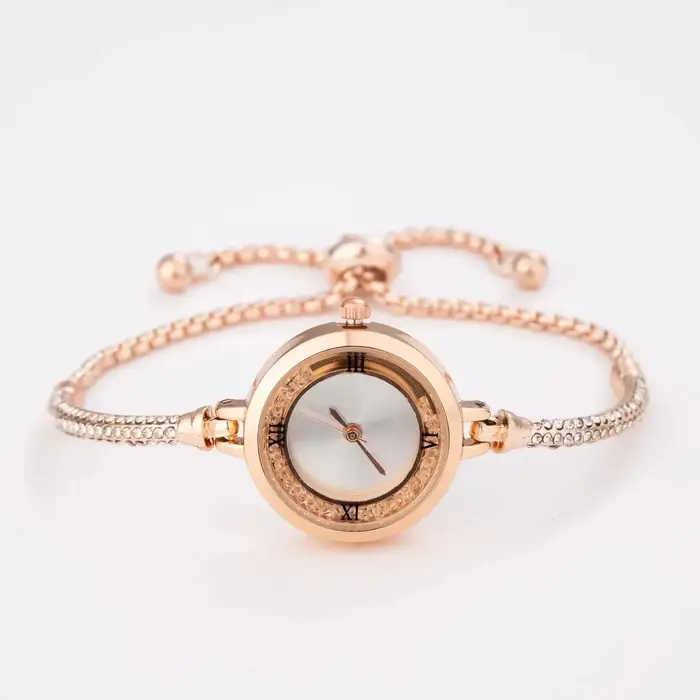Mode femme montre-Bracelet Bracelet en or petit cadran élégant nouvelle montre belle