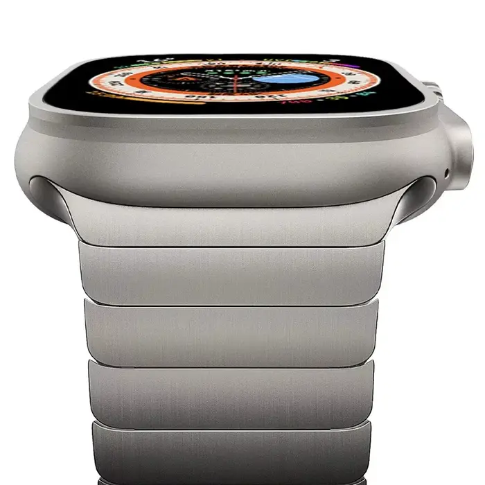 Bracelet à maillons Correa pour Apple Watch Ultra 3 2 bandes 49mm 11 10 9 8 7 6 Se 45mm 41 44