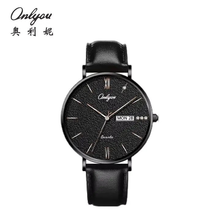 Montre de couple pour la Saint-Valentin pour hommes et femmes, montre à quartz étanche en acier inox