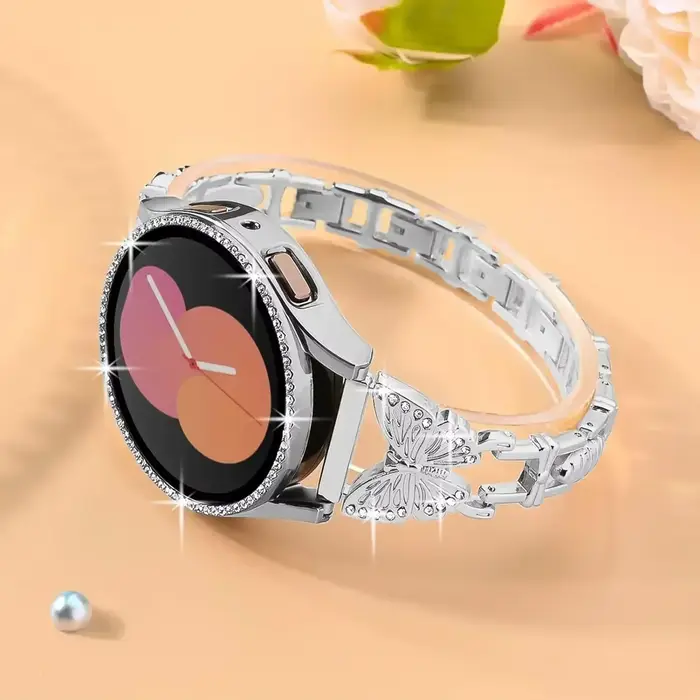 Bracelet femme à paillettes pour Samsung Galaxy Watch 7/6/5/4 40mm 44mm