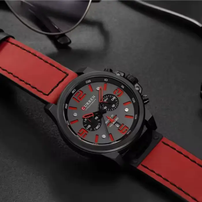 CURREN 8314 montre de sport pour hommes de marque supérieure de luxe étanche calendrier