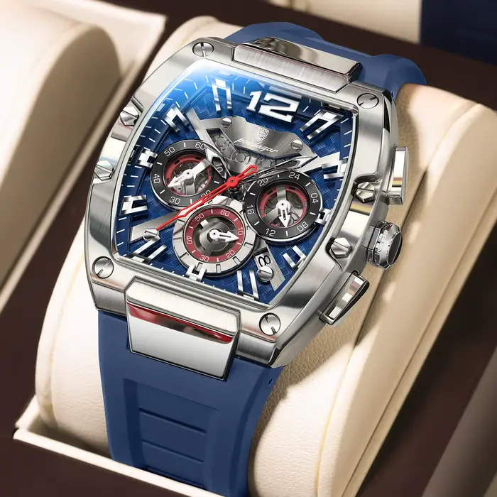 POEDAGAR luxe homme montre à Quartz sport montre militaire pour hommes étanche lumineux Date chronog