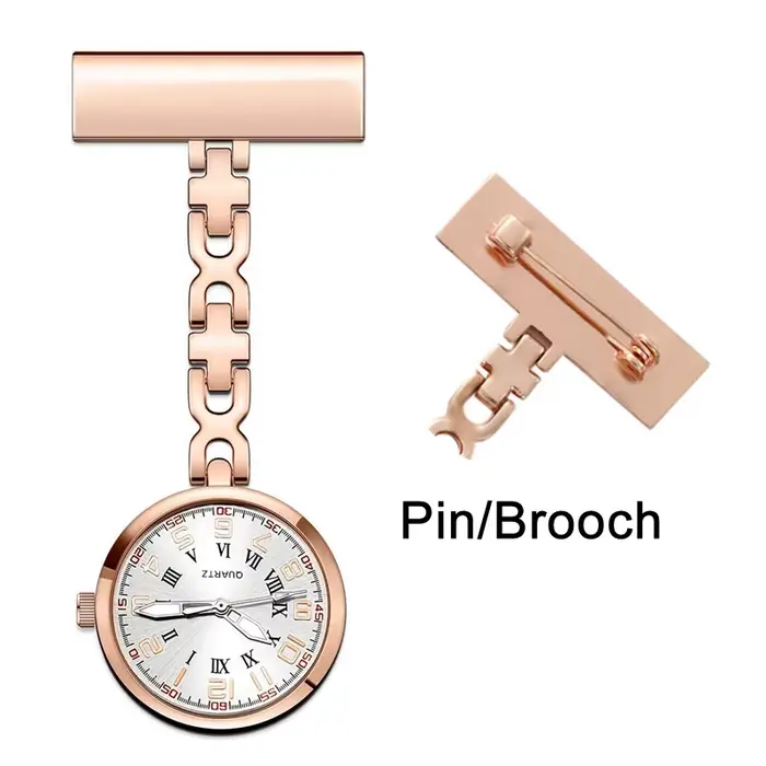 Montre d'infirmière personnalisée avec votre nom et Logo