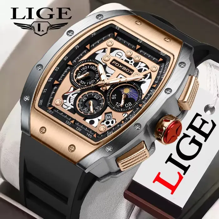 Montre de sport 2026 homme style militaire résistante à l'eau chronographe quartz élégante pour affaires et occasions spéciales