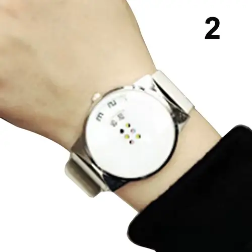 Montre numérique mobile unisexe pour hommes et femmes, montres de sport, bracelet en cuir, montres-b