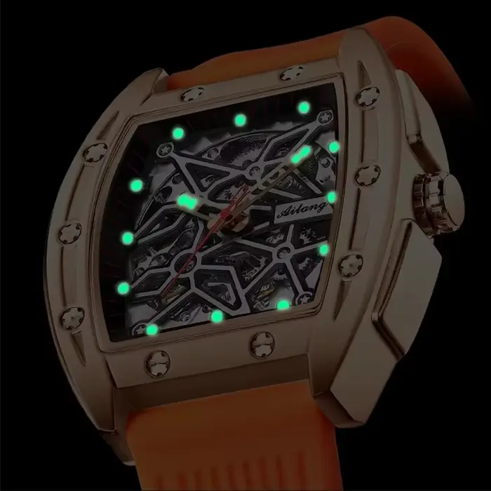 Montre mécanique de luxe Daniel Gorman en acier inoxydable avec mouvement automatique pour homme et femme occasions spéciales et activités physiques