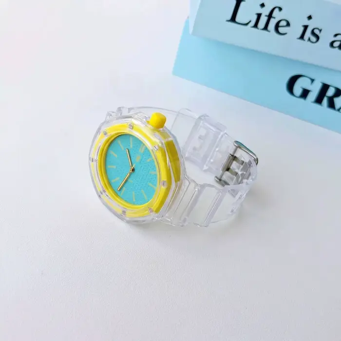 Bracelet transparent en Tpu + étui pour accessoires royal pop swatch, Bracelet antichoc correa Swatc