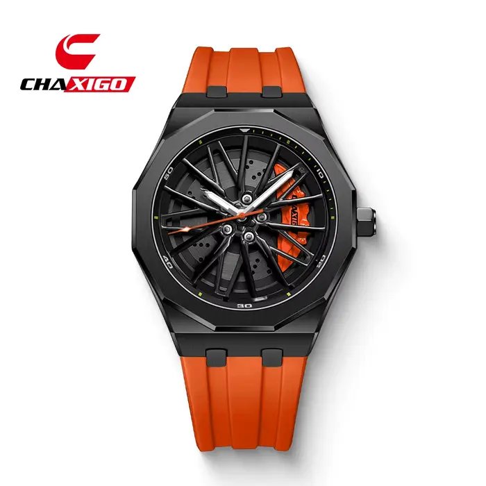 CHAXIGO Nouvelle montre à quartz rotative, tendance, mode, étanche, pour homme