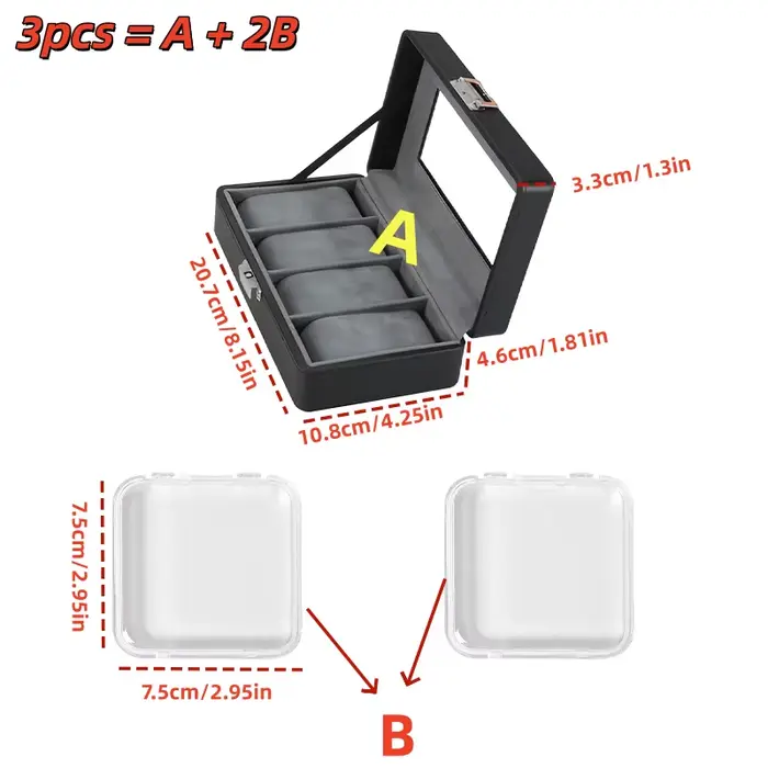 Organisateur de rangement pour montres de collection