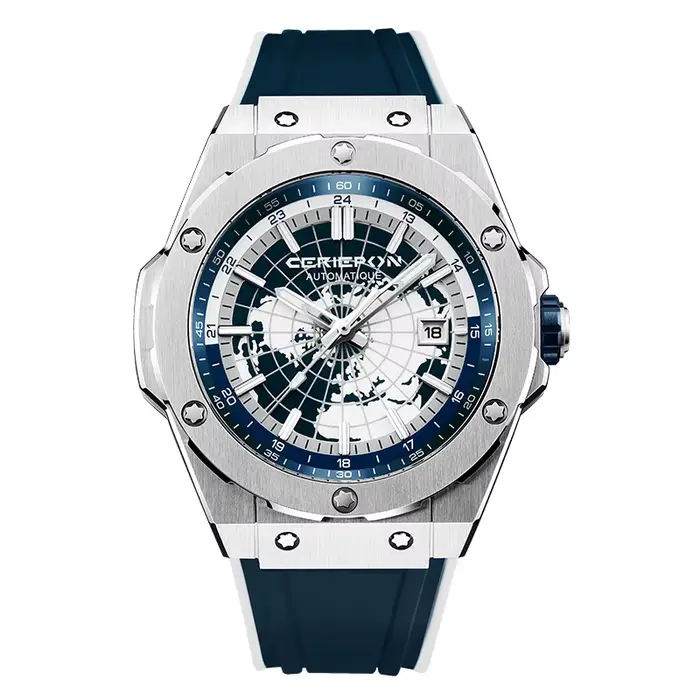 Montre mécanique pour hommes mode militaire Sport analogique montre-bracelet automatique avec bracel