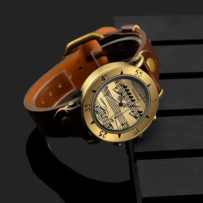 Womage marque femmes montres musique style mode