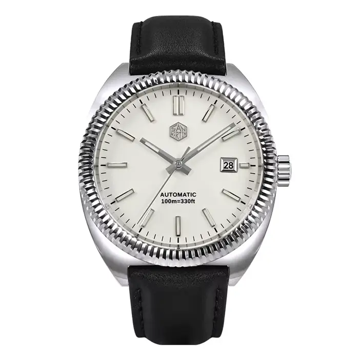 San Martin – montre automatique pour hommes, 40MM, montre-bracelet mécanique, miroir saphir, étanche