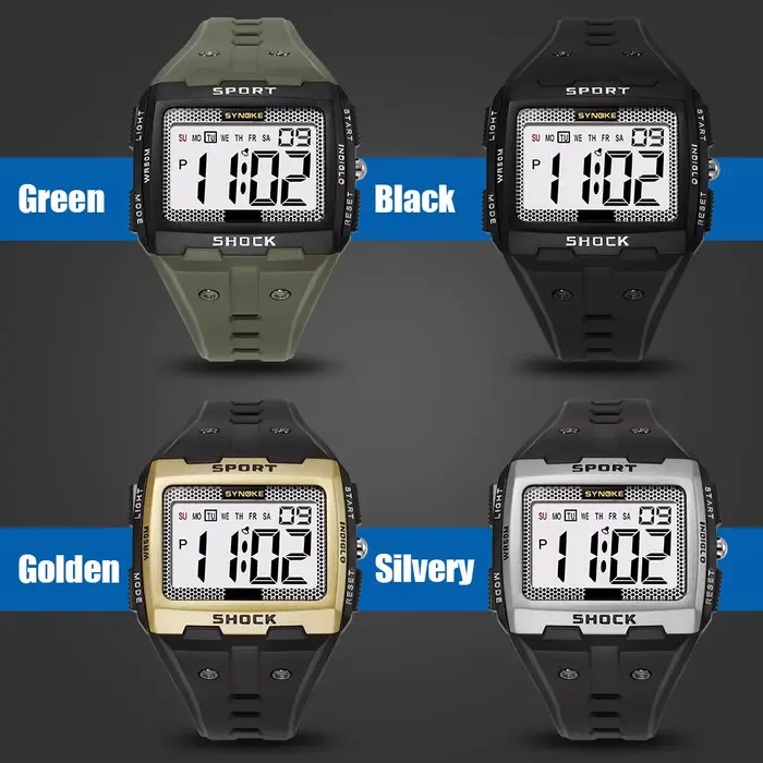 Montre électronique de sport pour homme