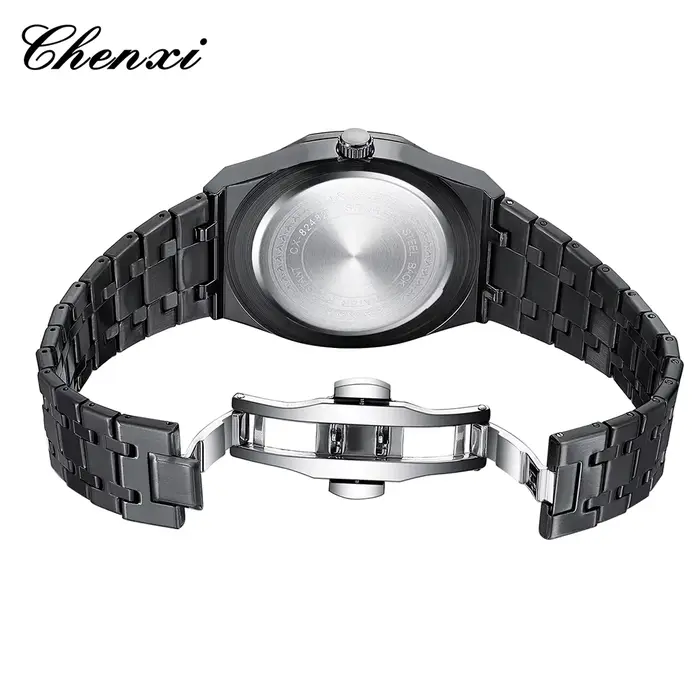 CHENXI montre homme veilleuse étanche et calendrier de temps montres pour hommes montre-bracelet de luxe de haute qualité chiffres arabes orientaux